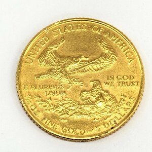 K22 アメリカ リバティ イーグル金貨 1/10oz 総重量3.4ｇ【CDAT7021】