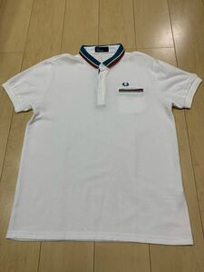 美品 FRED PERRY フレッドペリー ポロシャツ Lサイズ 正規店購入 ホワイト 白 /半袖