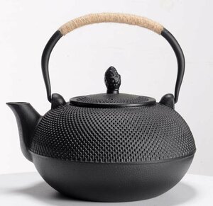 大容量★ 鉄瓶 急須を入れる 鋳鉄製の壷 ティーポット手作り コーティングなし お茶の道具 3000ML