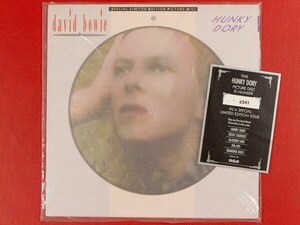 ◇【ピクチャー盤】英 David Bowie/Hunky Dory/シリアルナンバー入りインサート付き/LP、BOPIC2 #O18YK4