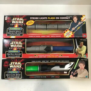 【まとめて3点・未開封】Hasbro STAR WARS LIGHTSABER 3FEET 5FEET 90～150cm スターウォーズ ライトセーバー EPISODE 1 ◆