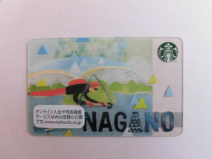 スターバックスカード 2016年 長野　NAGANO　PIN未削り 