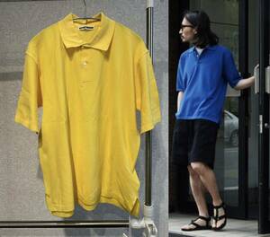新品 36 KAPTAIN SUNSHINE Knit Polo Shirt キャプテンサンシャイン ポロシャツ Tシャツ ヴィンテージ 半袖シャツ 黄色