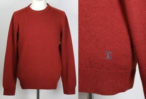 14AW LOUIS VUITTON ルイヴィトン LV 刺繍 カシミヤ ニット セーター M イタリア製 cashmere sweater b7745
