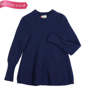 【美品】ACNE STUDIOS/アクネストゥディオズ 長袖ニット トップス ウール100％ Dixie L-Wool PAW14 XS ネイビー[NEW]★51LG44