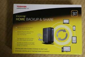 ★☆★　新品未使用　東芝 canvio TOSHIBA NAS 3TB USB2.0 LAN接続 ネットワークHDD ★☆★