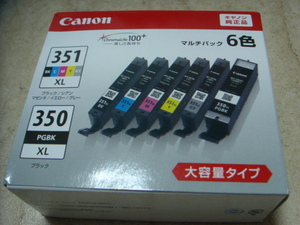 未開封　未使用　BCI-351XL+350XL/6MP Canon 純正 インクカートリッジ BCI-351XL(BK/C/M/Y/GY)+350PGBKXL 6色マルチパック 大容量タイプ