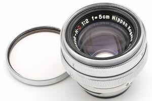 NIKKOR-H・C 5cm F2 ニッコール Ｈ・Ｃ ニコン S 用 フィルター キャップ 日本光学 Nippon Kogaku Nikon NIKKOR H C 5/2 50 20 S2 Ｓ２ Ｓ