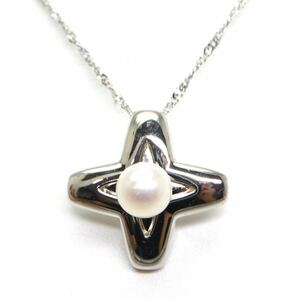 TASAKI(田崎真珠)◆K14/silver アコヤ本真珠ネックレス◆A 約2.6g 約40.0cm パール pearl jewelry ジュエリー necklace EA6/EB1