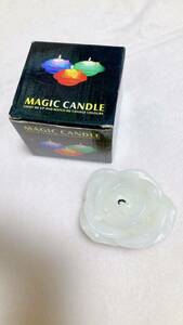マジック　キャンドル:バラ型　白色ロウソク:インテリア小物:リラクゼーション:送料　350円