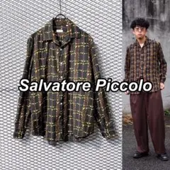 Salvatore Piccolo シルクオープンカラーグラフィックシャツ