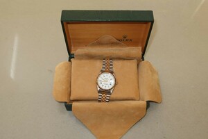 ♪♪ROLEX ロレックス デイトジャスト 16233G 10Pダイヤ W番 自動巻き メンズ腕時計♪♪