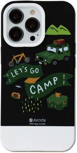 A V Avoidi iPhone13Pro ケース POPなデザインが可愛い Go Camp Black Camp 