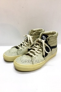 代官山)MARNI マルニ × バンズ VANS SK-8 HI スケーター ハイカット スニーカー クラックレザー グレー サイズ24.5cm