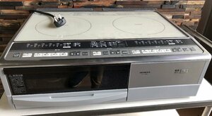 中古 HITACHI IHクッキングヒーター 品番 HT-320S ２口 電磁調理器 据置タイプ 単相200V 日立 