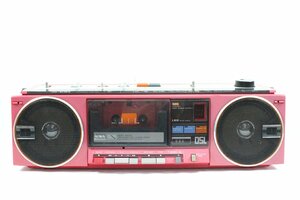 AIWA CS-J38 ラジカセ カセットデッキ FM AM 昭和 レトロ 赤 レッド アイワ 【ジャンク品】