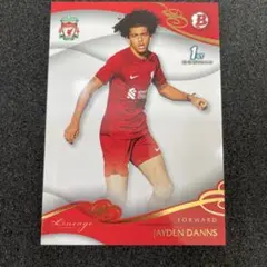 topps  soccer JAYDEN DANNS Liverpool