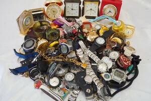 F1113 大量 ジャンク品 懐中時計 腕時計 フェイス 文字盤 ネックレス 置時計など アクセサリー クォーツ まとめて おまとめ まとめ売り 