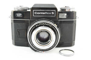★希少品★ツァイスイコン Zeissikon Contaflex S ブラック Carl Zeiss Tessar 50mm F2.8 フィルムカメラ★　R4903#500