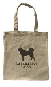 Dog Canvas tote bag/愛犬キャンバストートバッグ【East Siberian Laika/イースト・シベリアン・ライカ】イヌ/ペット/ナチュラル-163
