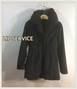 ■LIP SERVICE リップサービス■あったか 中綿コート ブラックレディース サイズ: 3☆T-375