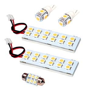 ルームランプ LED 暖色 総発光数120発 CP8W/CPEW プレマシー [H11.4-H17.2] 5点セット