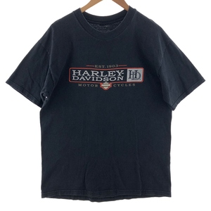 古着 ハーレーダビッドソン Harley-Davidson 両面プリント モーターサイクル バイクTシャツ メンズM /eaa381856