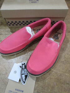 ★0426★未使用保管品 VANS 25.5㎝ ヴァンズ バンズ SURF SIDERS スリッポン サイズ MOC SLIP ON V3708SW コーラル★