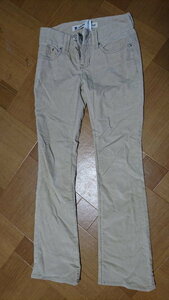 GAP　ギャップ　LOW RISE BOOT CUT　女性用コウデユロイ　00サイズ　USED　19