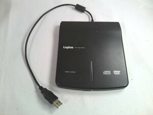 Logitec LDV-P8U2LBK 読込専用　USB　DVD-ROM DRIVE ★ 動作品