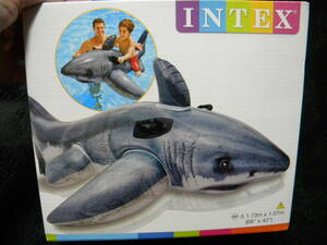 ★即決★INTEX(インテックス)★グレートホワイトシャークライドオン 173×107cm★サメ