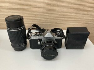 【S113】ペンタックス 中古 カメラ本体 PENTAX ME レンズ　SMC PENTAX-M 1:4 200mm フラッシュ PENTAX AF-16