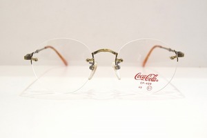Coca-Cola（コカコーラ）CF-409 col.2ヴィンテージメガネフレーム新品めがねクラシック眼鏡ふちなしサングラス