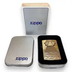 未着火 極美品 ZIPPO ジッポ フリーメイソン ゴールド