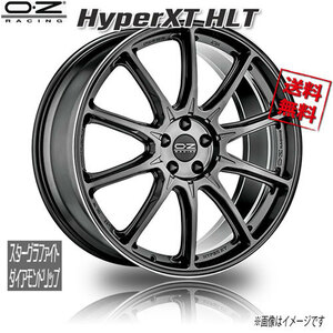 OZレーシング HyperXT HLT スターグラファイトダイアモンドリップ 21インチ 5H112 11J+38 1本 業販4本購入で送料無料