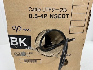（JT2312）日本製線　Cat5e UTPケーブル0.5-4P NSEDT BK 中古品　写真が全て