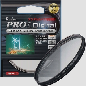 送料無料★Kenko カメラ用フィルター PRO1D R-クロススクリーン (W) 62mm クロス効果用 326213