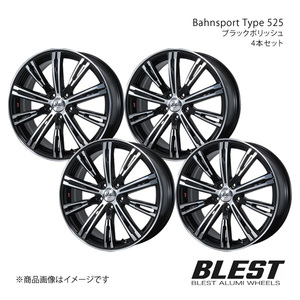 Bahnsport Type 525 86 ZN6 アルミホイール 4本セット 【18×7.0J 5-100 +50 ブラックポリッシュ】