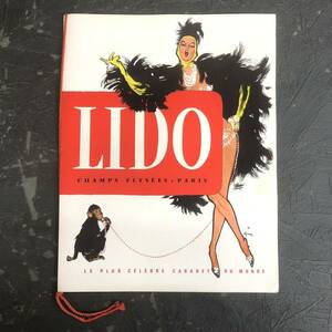 貴重 1962年 当時物 フランス パリ LIDO キャバレー ナイトクラブ カタログ CABARET FRANCE PARIS NIGHT-CLUB 洋書 パンフレット