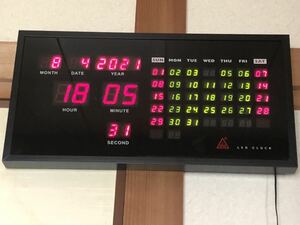 LED CLOCK LED時計 デジタル時計 クロック カレンダー