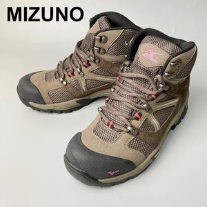 美品 ミズノ mizuno トレッキングシューズ 登山 アウトドア 22.5cm レディース B122326-52