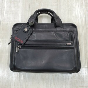 TUMI トゥミ 2way レザー ビジネス バッグ ブリーフケース トートバッグ ショルダーバッグ bag ブラック