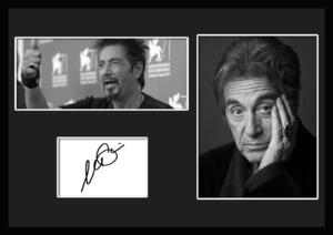 10種類!Al Pacino/アル・パチーノ/サインプリント&証明書付きフレーム/BW/モノクロ/ディスプレイ (3-3W)