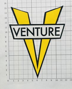 VENTURE Trucks Yellow V Skateboard V Logo Vintage Skateboarding Stickerベンチャー トラック Vロゴ ステッカー