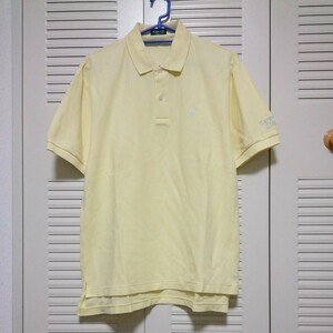 ★【古着】MIZUNO(ミズノ)　半袖　ポロシャツ　Lサイズ　黄色