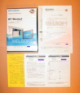 【1222】 MELSOFT 三菱 GT Work2 SW2D5C-GTWK2 GOT統合画面開発 MITSUBISHI ソフト 画面 開発 FA