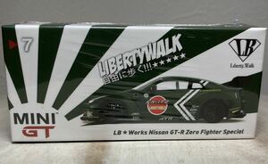 MINI GT TSM MODEL Mijo NISSAN GT-R LB WORKS R35 リバティウォーク ニッサン スカイライン GTR 1/64 ミニカー 零戦カラー ゼロファイター