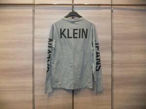 ★ CALVIN KLEIN JEANS（カルバンクラインジーンズ）　長袖Tシャツ　ロンT　S　グレー ★