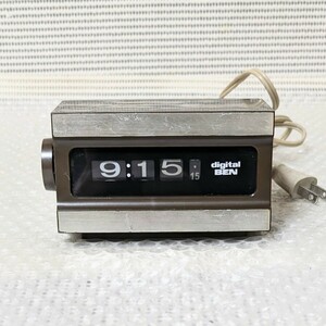当時物 希少レア HOTTA 004Z HOTTA digital BEN デジタル電気時計 ドラム式電気時計 1977年製 通電動作確認済み