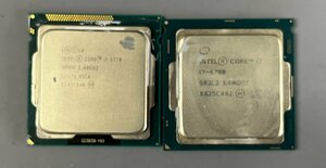 ジャンク　2枚セット CPU Intel CORE I7-3770 i7-6700 部品取り